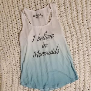 I Believe in Mermaids ombre tank
